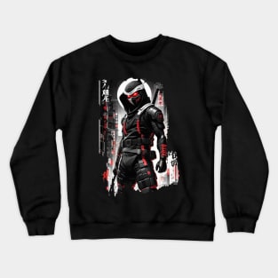 Japanese Ninja - Cyber Style Crewneck Sweatshirt